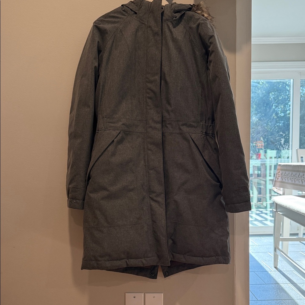 The North Face Women's Charcoal Hooded Ski Jacket